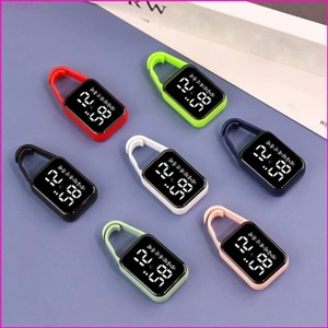 Đồng hồ bỏ túi VIC Móc khóa Đồng hồ kỹ thuật số cảm ứng chống nước Dễ đọc cho học sinh