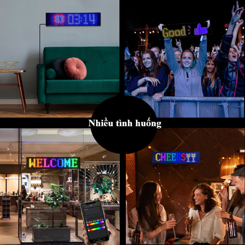 Đèn led MA TRẬN hiện thị màn hình OTO，Màn Hình LED Ô Tô, Cuộn quảng cáo, Chống nước IP65