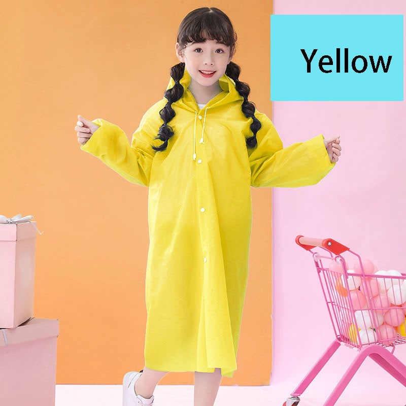 Áo mưa trẻ em Áo mưa dài co giãn EVA nhẹ cho bé trai bé gái