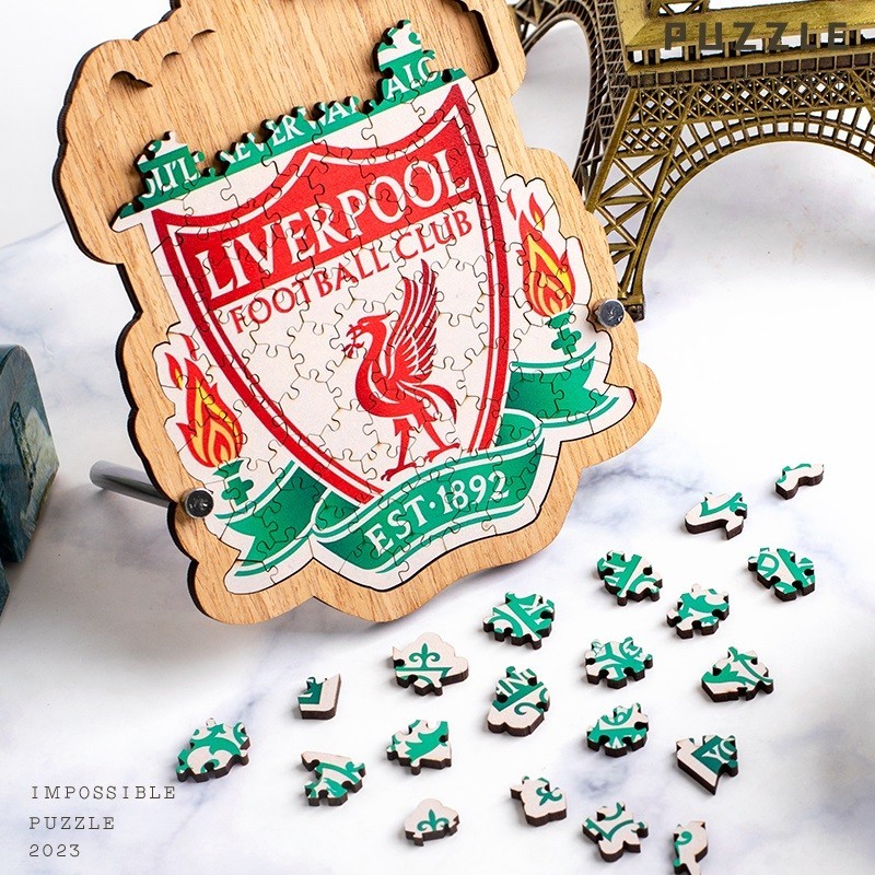 Nhỏ Mini Liverpool Đội Bóng Đá Câu Lạc Bộ Logo Ký Khó Xếp Hình LFC Gỗ Xếp Hình Đồ Chơi Dành Cho Người Phụ Nữ Trưởng Thành Thiếu Niên Sinh Viên Bóng Đá Quạt Sinh Nhật