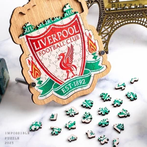 Nhỏ Mini Liverpool Đội Bóng Đá Câu Lạc Bộ Logo Ký Khó Xếp Hình LFC Gỗ Xếp Hình Đồ Chơi Dành Cho Người Phụ Nữ Trưởng Thành Thiếu Niên Sinh Viên Bóng Đá Quạt Sinh Nhật