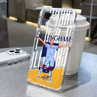 Ốp điện thoại Bellingham cho iPhone 11, / 16 12 / 13 / 14 / 15pro Max, cá tính sáng tạo thú vị. Vỏ trong suốt, chống thấm nước, chống sốc, vỏ bảo vệ