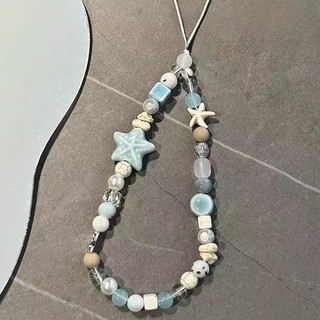 Dây buộc điện thoại di động Vòng đeo tay hoa trà may mắn cho bé gái ngắn đính cườm vỏ điện thoại di động vòng tay công ty để ngăn ngừa mất mát