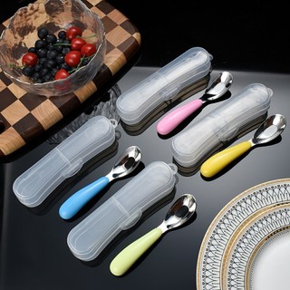 Thìa ăn dặm cho bé inox 304 cao cấp dùng ăn cơm cháo, sữa chua, váng sữa, hàng xuất dư  FE123