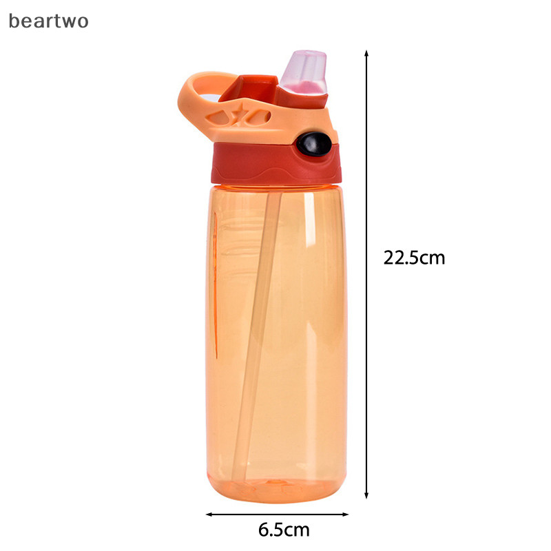 < Beartwo > Bình Nước Trẻ Em 500ml Có Ống Hút BPA Trẻ Em Uống Khỏe Mạnh Đi Học Đẹp