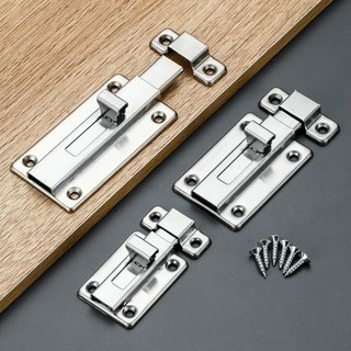 Chốt Khóa Cửa TRƯỢT - Then Cửa Bằng INOX, full ốc vít, Bản Lề Then Chốt Gài Khoá Cửa Có Tay Cầm Bằng 100% INOX SUNND