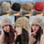 MONOSTYLE Mũ Ngón Chân từ len dệt kim hoa ren retro, nhỏ gọn và thoáng khí