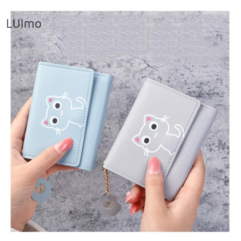 Ví nữ Luimo Ví ngắn dễ thương Ví da nữ Túi đựng thẻ SBS