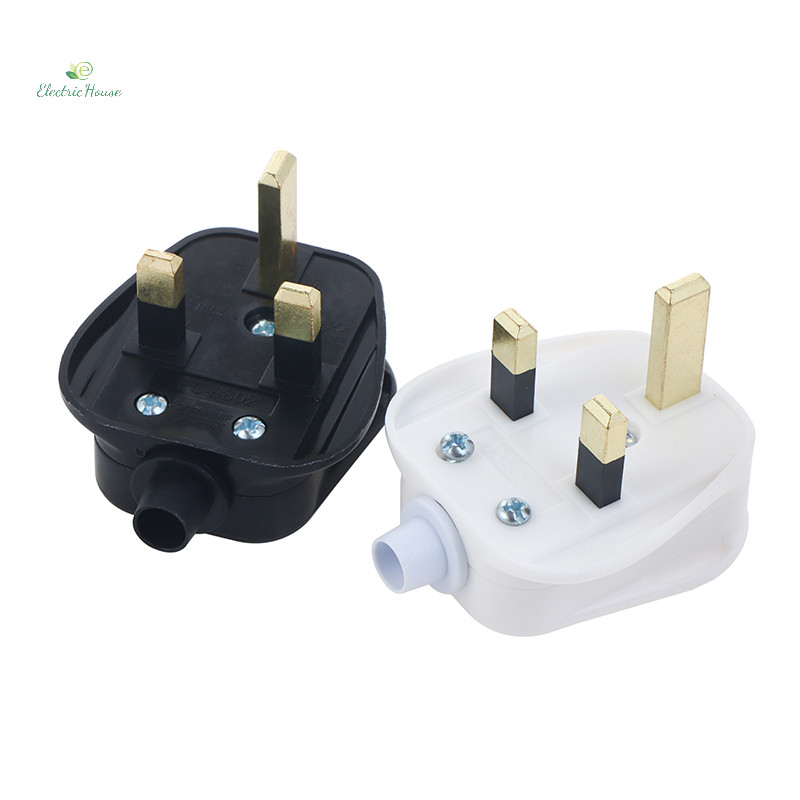 [Nhà Điện] Phích Cắm Điện Có Thể Tháo Rời Loại G Trắng Đen 3 Pin UK Main Plug 13A Thiết Bị Lắp Ráp Dây Điện Cầu Chì Đầu Nối Dây mới