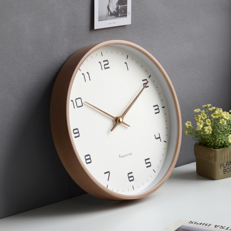 Đồng hồ treo tường bằng gỗ hiện đại 10 / 12 / 14 inch Đồng hồ treo tường im lặng hoạt động bằng pin cho phòng khách Vintage Nhật Bản Mộc mạc Trang trí nội thất Đồng hồ kỹ thuật số cho phòng khách, phòng ngủ, nhà bếp, văn phòng
