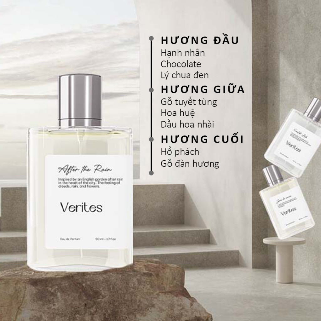 Ảnh Nước hoa Nữ VERITES After The Rain Thuần khiết, Tươi trẻ, Năng động 50ml 4