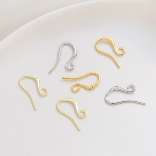 Mạ đồng màu vàng thật cho móc tai DIY, phụ kiện handmade trang sức