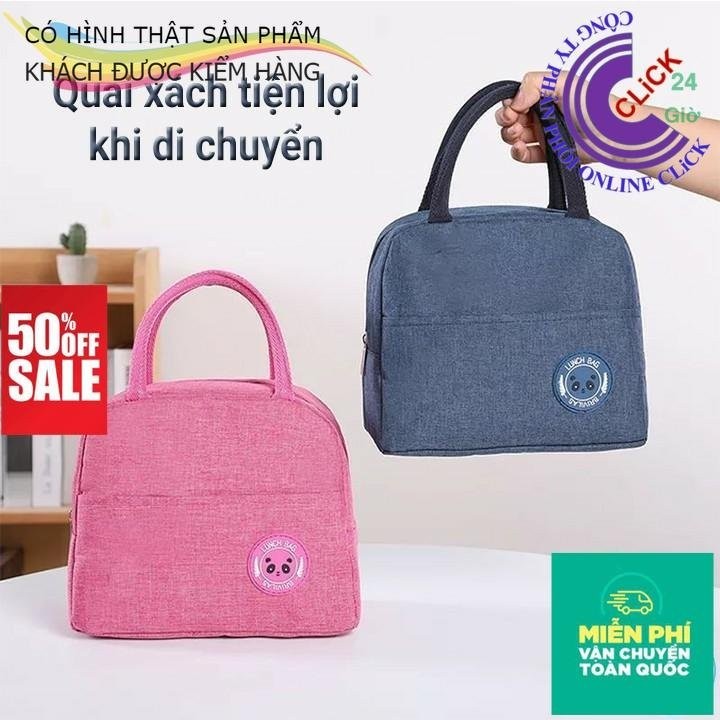 [XẢ] Túi giữ nhiệt mini Túi Đựng Hộp Cơm Giữ Nhiệt giỏ Bỉm sữa mini  ⌛ Hoa Mười Giờ Bonsai & Phụ Kiện