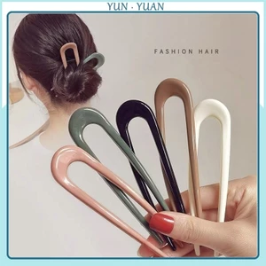 Lược chải tóc Hàn Quốc hình cầu, kẹp chữ U, kẹp tóc nữ hiện đại