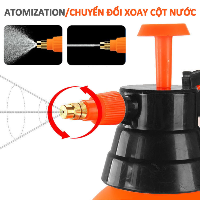 Bình xịt áp suất cao,Bình xịt tưới cây Áp Suất Cao,Bình xịt tưới cây cảnh 2L/3L GOSE,Có thể treo được cất giữ tiện lợi