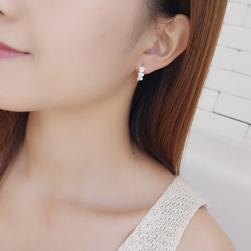 Bông tai kim bạc URMYLADY 925 dành cho nữ Thời trang cưới Trang sức chất lượng cao