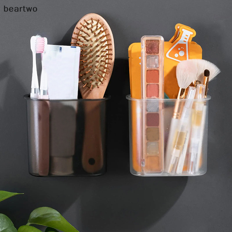 Giá đỡ bàn chải điện treo tường tự dính cho phòng tắm, dùng cho dao cạo và kem đánh răng