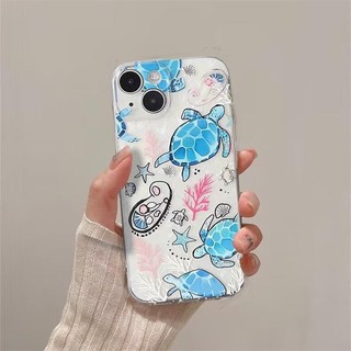 Ốp điện thoại hình rùa biển sâu mùa hè cho RENO 12F 11F 12 12pro 5G 11 10 9 8 7 6 Pro 7Z 8Z 2F 2Z 6 5 Lite OPPO A94 A74 A78 A79 A54 A58 Ốp điện thoại trong suốt hoạt hình dễ thương