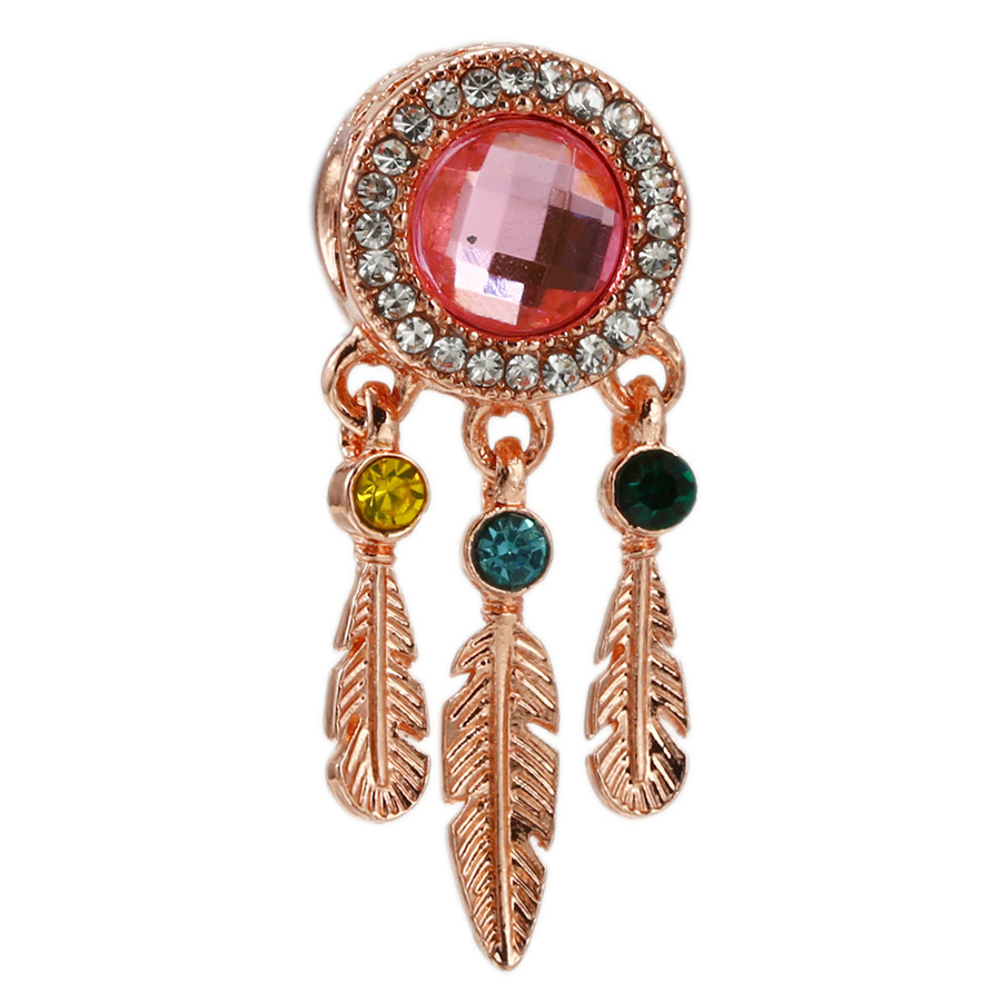 Màu Bạc Dreamcatcher Lưới Quyến Rũ Hạt Tình Yêu Dream Catcher Mặt Dây Chuyền Quyến Rũ Phụ Kiện Trang Sức