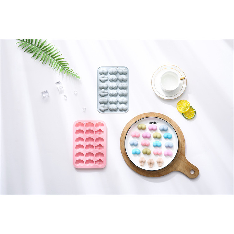 18 Lỗ Bikini Series Khuôn Silicon Trang Trí Bánh Khuôn Epoxy Đá Viên Sô Cô La Khuôn DIY Dụng Cụ Nướng Bánh
