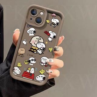 Ốp điện thoại hình chú chó Snoopy được sơn sáng tạo Tương thích cho Samsung Galaxy A73 A71 A55 A54 A53 A52 A52S A51 A35 A34 A33 A31 Phổ biến Ốp mềm chống rơi silicon mờ mới nhất