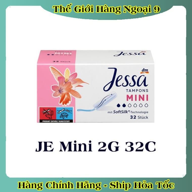 Băng vệ sinh Tampon Jessa hộp đủ size - Hàng Nội Địa Đức