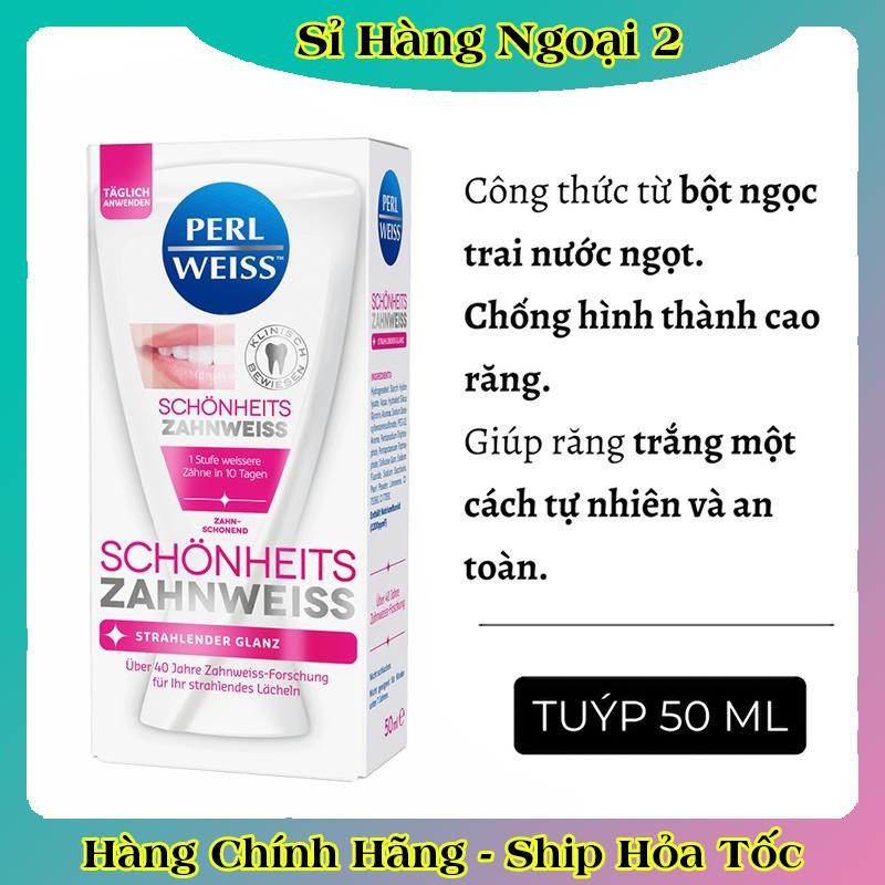 Kem đánh răng siêu trắng PERL WEISS 50ml (hàng nội địa đức)