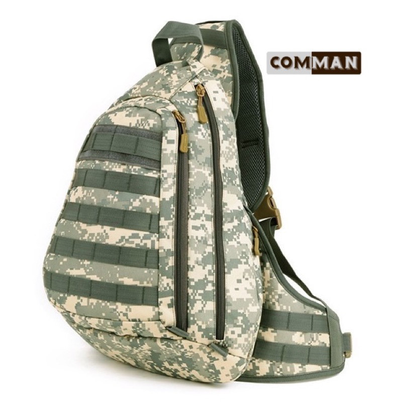 Balo đeo chéo chiến thuật COMMAN_Military Sling Chest Pack Bag Molle Daypack
