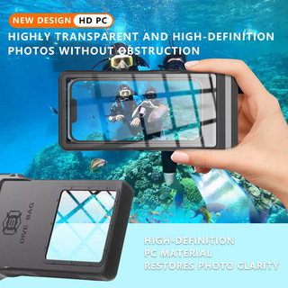 [Shellbox] ốp lưng chống nước 2026 New Universal 7 inch 15M Bluetooth Diving Waterproof Housing Photo Video Taking Underwater Cover Case for iPhone Samsung Other All Smartphone