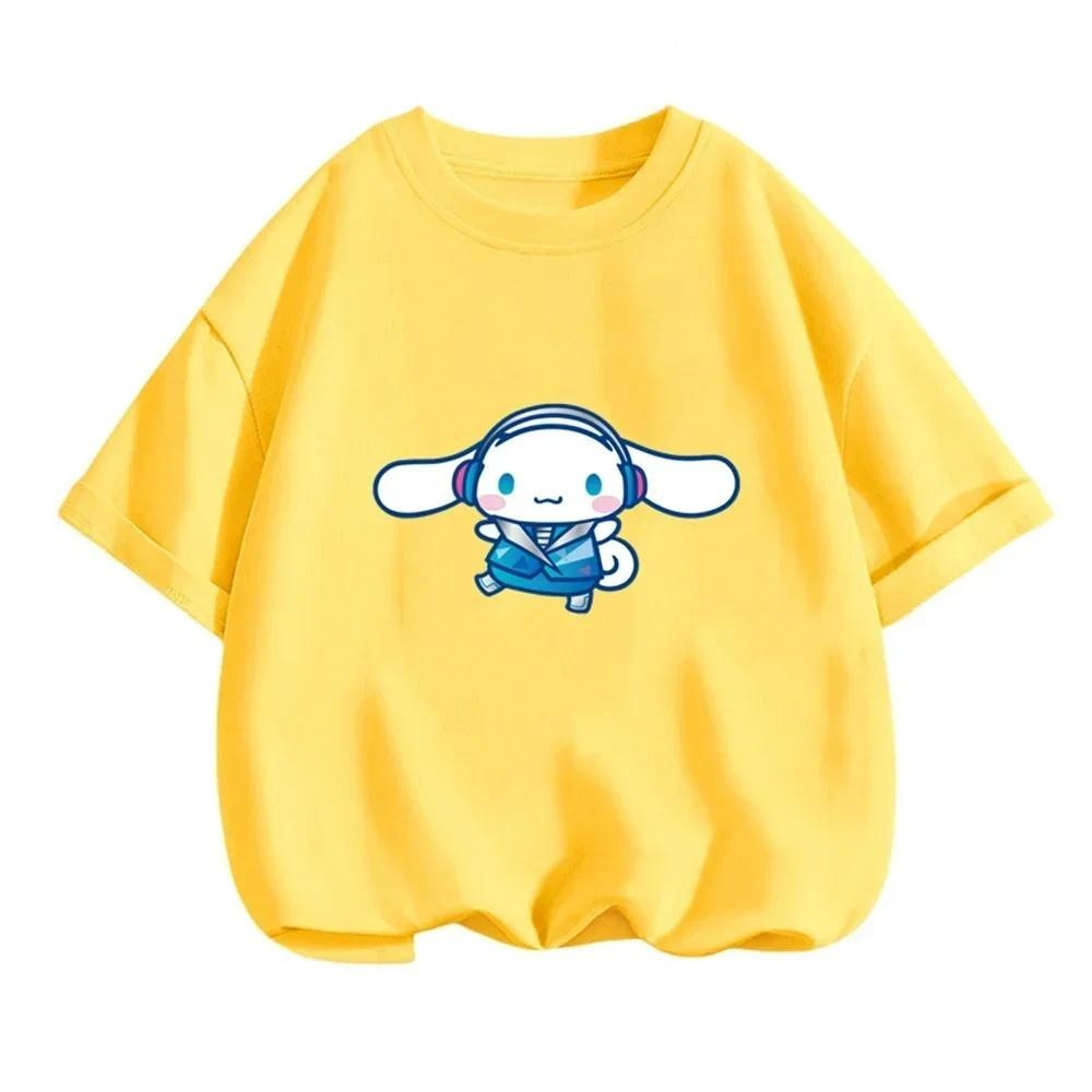 Áo thun cinnamoroll quần áo trẻ em áo thun hoạt hình ngắn tay mùa hè cho bé trai bé gái