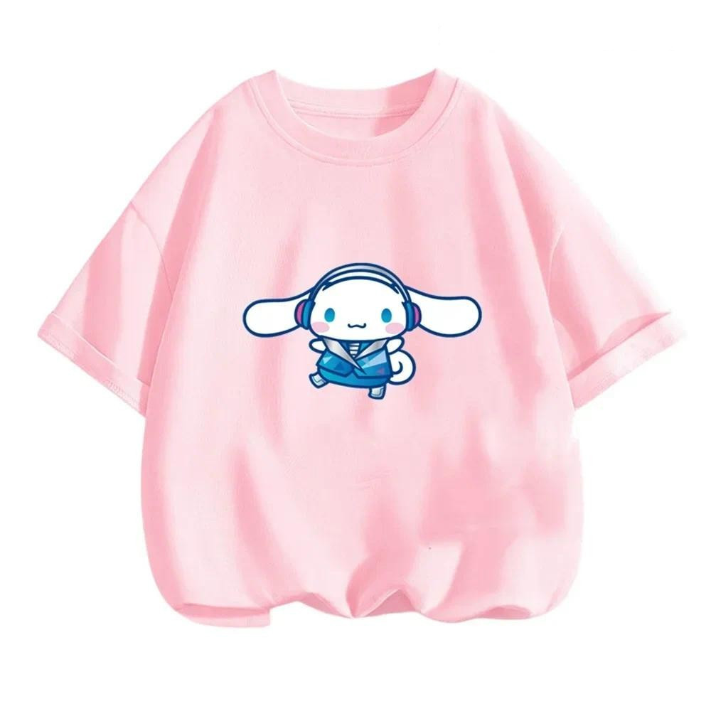 Áo thun cinnamoroll quần áo trẻ em áo thun hoạt hình ngắn tay mùa hè cho bé trai bé gái
