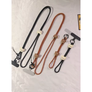 Gấu Nhỏ Dễ Thương Điện Thoại Di Động Đeo Ngang Cổ Camera Dây Đeo Cổ Tay Dây Chống Mất Dây
