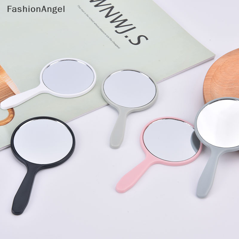 Gương trang điểm cầm tay FashionAngel Gương trang điểm tròn có tay cầm Gương tay Mỹ phẩm TH
