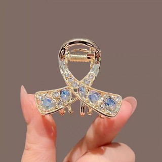 Mauropoli [Sẵn Sàng] Kẹp Tóc Kim Cương Giả Phù Hợp Cao Cấp Nữ Phong Cách Mới Đầu Lưng Tinh Tế Nửa Tie Tóc Cá Mập Kẹp Tóc Cao Cấp