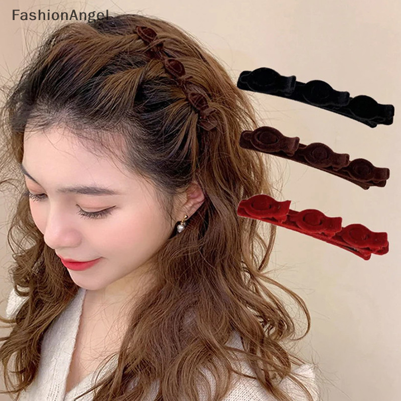 FashionAngel Flocking Bangs Mũ Nữ Dễ Thương Barrettes Hairgrip Kẹp Tóc Phụ Kiện Tóc TH