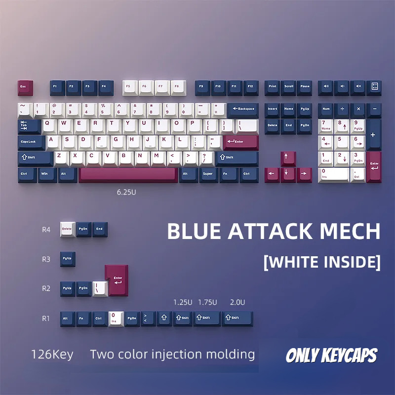 Mecha Keycap Cherry Profile Doubleshot Thích hợp Keycaps cho MX Type ...