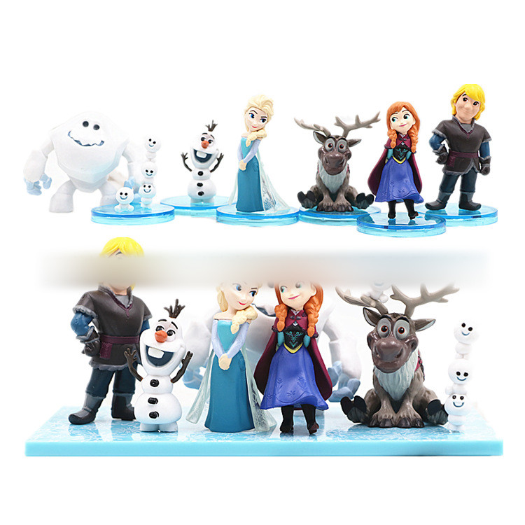 PS1 3-12 Chiếc Frozen Nhân Vật Hành Động Anna Elsa Kristoff Olaf Hoàng Tử Hans Sven Mẫu Búp Bê Đồ Chơi Cho Trẻ Em Vật Trang Trí Quà Tặng SP1