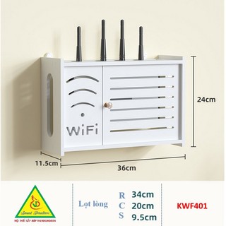 Kệ wifi treo trường KWF401 nhựa PVC - VĐ Smart Furrniture NỘI THẤT LẮP RÁP VIENDONGADV