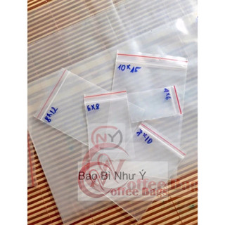 100gr túi zip chỉ đỏ nhiều size(Hàng có sẵn)