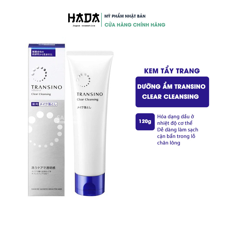 Kem tẩy trang Transino Clear Cleansing 120g sạch dầu nhờn