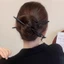 Kẹp tóc bằng gỗ cổ màu đen, phụ kiện tóc cao cấp và tối giản