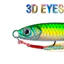1 cái 7g / 10g / 15g / 20g / 25g / 30g kim loại jig nặng chậm chìm câu cá lure 8 màu đúc jig laser cứng mồi jigging lure