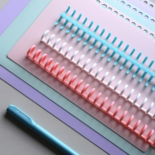 Thanh còng nhựa sổ màu Sổ , còng đóng ruột sổ làm binder refill ALINE