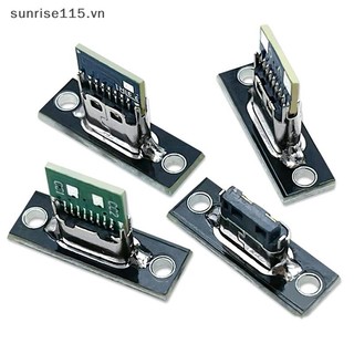 Srvn 1 Cái Cổng Kết Nối Nữ Type-C Cổng Sạc USB 3.1 Loại C Ổ Cắm Có Tấm Cố Định.