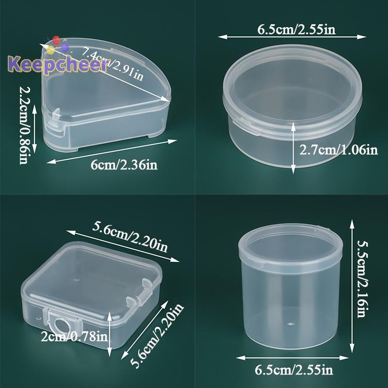 [Keepcheer] Hộp Nhựa Cho Tam Giác / Tròn / Vuông Puff Bọt Biển Trong Suốt Túi Đựng Mỹ Phẩm Du Lịch Di Động [Mới]