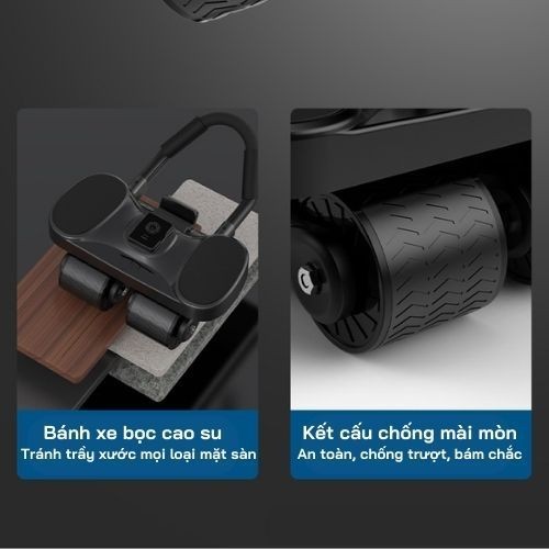con lăn tập bụng thế hệ mới, tập plank tại nhà có trợ lực chống đổ, dụng cụ tập bung 2024