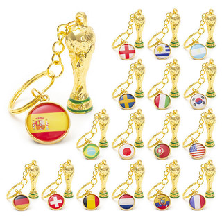 World Cup Kim Loại Mặt Dây Chuyền Bóng Đá Lưu Niệm Móc Khóa Phụ Kiện Chìa Khóa Bóng Trò Chơi Quà Tặng