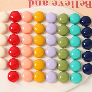 15mm Phiên Bản Hàn Quốc Tất Cả Màu Sắc Phù Hợp Góc Tròn Ngũ Giác Đài Tự Làm Nhựa Phụ Kiện Bông Tai Kẹp Tóc Vỏ Điện Thoại Chất Liệu Bán Buôn
