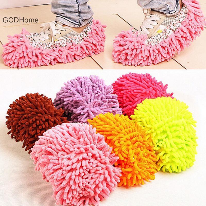 Gcdhome Mới 1 Chiếc al Quét Sàn Phát Hiện Lười Kéo overshoes Sạch Dép Phù Hợp Với Sạch Cây Lau Mũ Che Giày Sạch Sẽ HOT