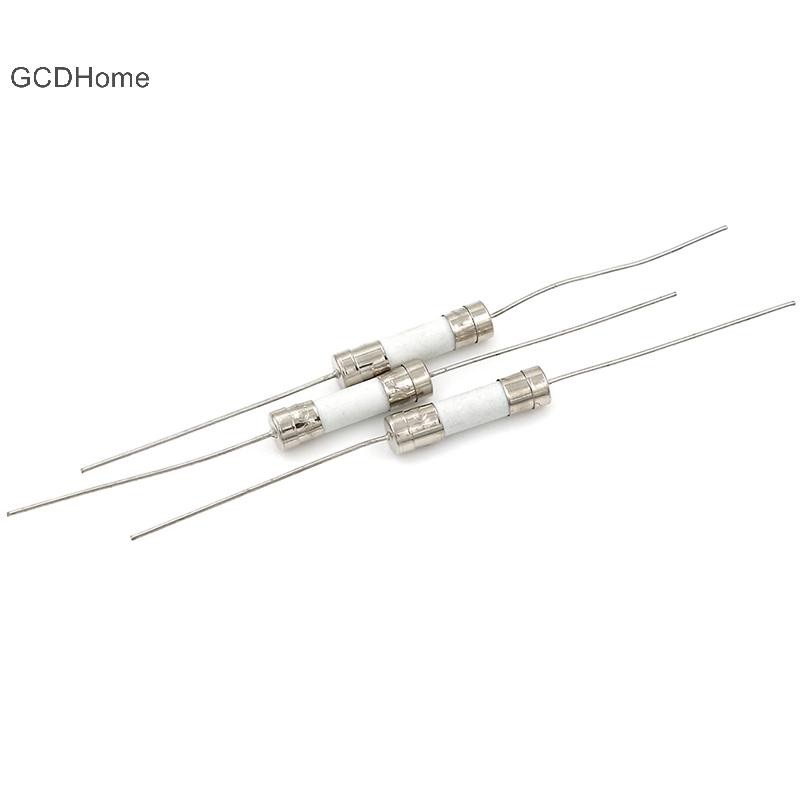 Gcdhome 5 Cái 10A 250V gốm thân trục cầu chì cho tivi lcd, v.v. 5 * 20mm HOT